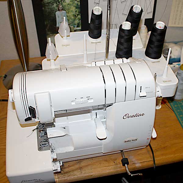 Serger ready for action